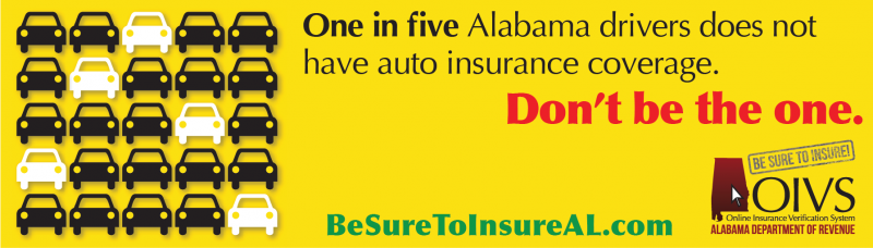A billboard ad design for OIVS and Be Sure to Insure using a custom graphic and campaign tagline